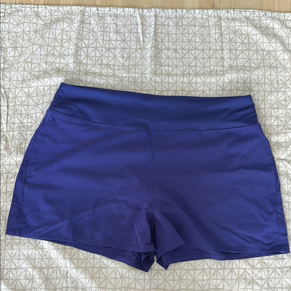 Marika Blue Athletic Performance Shorts